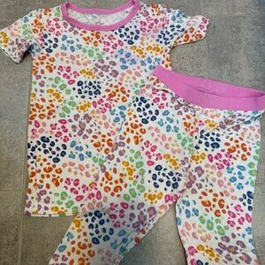 Little Sleepies Multicolor Leopard Kids Pajama Set